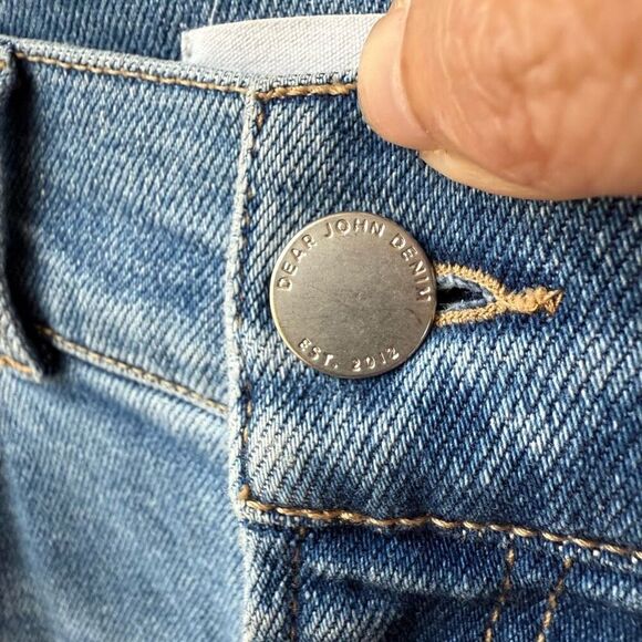 Dear John Holly Super High Rise Cuffed Straight Jeans Justice $228 27 - Picture 6 of 8